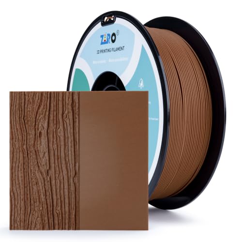 Image of ZIRO 1.75mm PLA Filament, Contain Real Wood Flour, 2.2lbs Walnut Wood