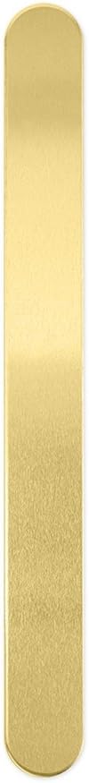 ImpressArt Bracelet Blank, 5/8 x 6, Brass, 3 Pack, for Metal Stamping and Engraving