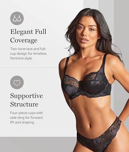 Panache Women's Clara Underwire Full Coverage Stretch Lace Bra | Supportive Full Fit Bra for Large Busts2