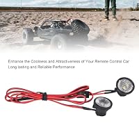 RC -Autolichter, 2 LEDs vordere Spotlight RC Crawler Helle Scheinwerferlichter 1/10 Skala RC Crawler -Zubehör für Axi al Scx10 90046 Red Cat (White Light) – Ansicht 3