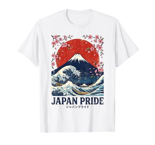 Japan Pride Mount Fuji Great Wave Cherry Blossom Ukiyo-e T�V���c