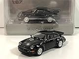 Matière: Plastique paul\'s model art gmbh Minichamps 870069104 - Porsche 911 Turbo Black 1990 - échelle 1/87 - modèle de Collection