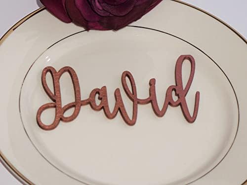 Set of 1 Place cards, Personalzied Gift,Gold Wedding place cards Wooden place cards Event place decoration table names Custom wedding signs Christmas tags custom wooden names