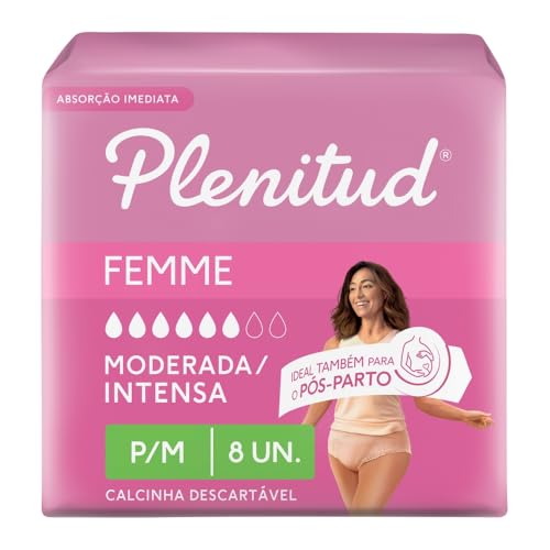 Roupa Íntima Plenitud Femme - 8 unidades