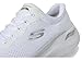 Skechers Women's Arch Fit 2.0 Glow The DistanceSneaker, White Mesh Silver Trim, 8.5 US