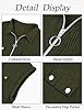 Flikity 1X Womens Tops Plus Size Shirts V Neck Business Casual Short Sleeve Oversized Blouses Zip Front Polo Shirts Summer 2026 Ladies Tops to Hide Tummy Army Green #5