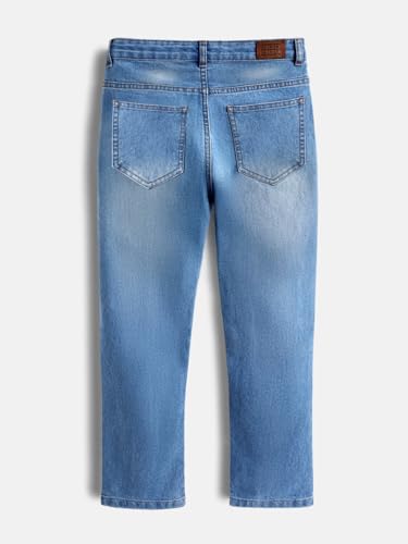 Image of Urbano Juniors Boy's Loose Baggy Fit Washed Denim Jeans Stretchable