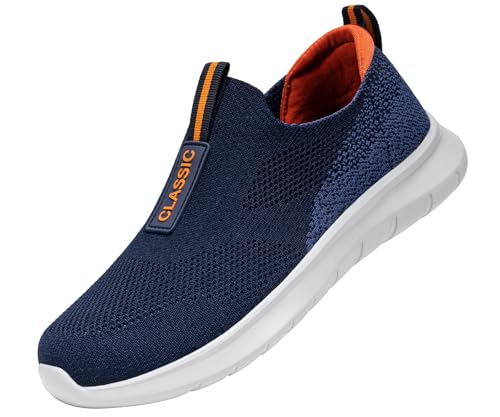 Men's Slip On Shoes Walking Sneakers Mesh Lightweight Soft Sole3