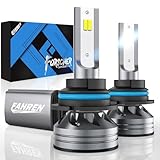 FAHREN 9007 HB5 LED Headlight Bulbs, 50000LM Super Bright 9007 LED Bulb with Canbus Driver, 360° Adjustable Light Angle Halogen Replacement Kit, 6500K White IP68 Waterproof, Pack of 2