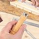 SEWOART 5stüCke Holz Dateigriff Werkzeugmesser Rasp Griff Ersatz Mit Metallkragen FüR Schraubdreher Hand Bohrer Datei Schneiden Werkzeug Handwerk
