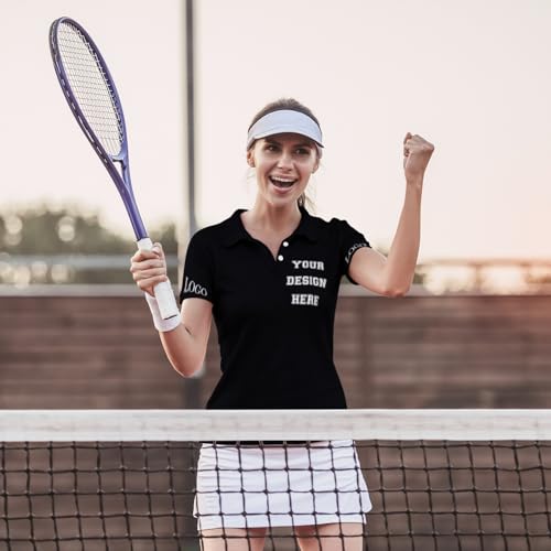 Custom Polo Shirt for Women Your Design Here Personalized Polo Shirt Short Sleeve T-Shirt for Sports4