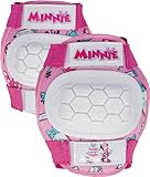 Tataway Kit de coderas y rodilleras Disney Minnie Mouse para niñas para deportes sobre ruedas, patinetas y patinetes. Talla XS (3-6 años)