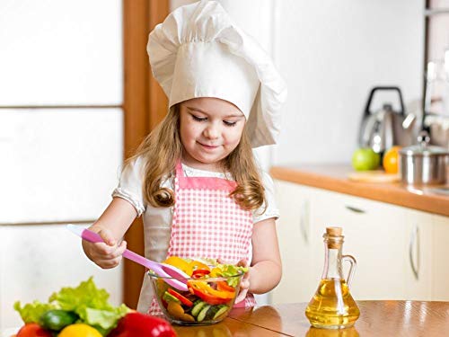 Image of Baskety Non-Stick Rice Spoon Silicone Ladle Soup Spoon with Handle for Dining Table 22.5 x 7 Silicone Rice Paddle Spoon cm (Pink)