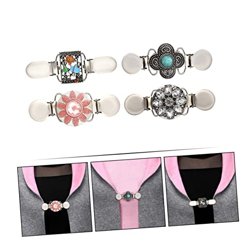 GALPADA 4 Pcs Clipe De Suéter Clipes De Guarda De Suéter Broche Clipes De Suéter Para Roupas Feminin