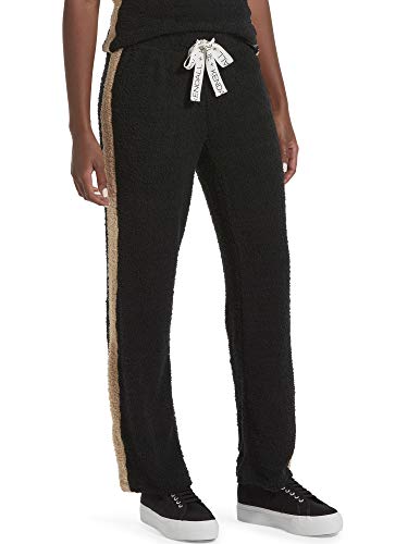 KENDALL + KYLIE Women's Microfleece Pant, Black, Large
