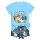Take Me to The Thrift Shop Shirt Funny Vintage Thrifting Unisex T-Shirt Sky Blue