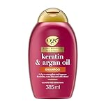 OGX 5in1 Benefits Frizz Free with Keratin & Argan Oil Shampoo, Strengthens and Improves Flexibility, Tames Frizz and Adds Shine, Sulfate Free, 385ml