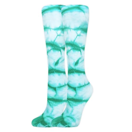 Image of Benefeet Sox Women Girls Thin Nylon Knee High Socks Long Tube Socks Unisex Soft Cozy High Calf Sock Tie Dye /Gradient