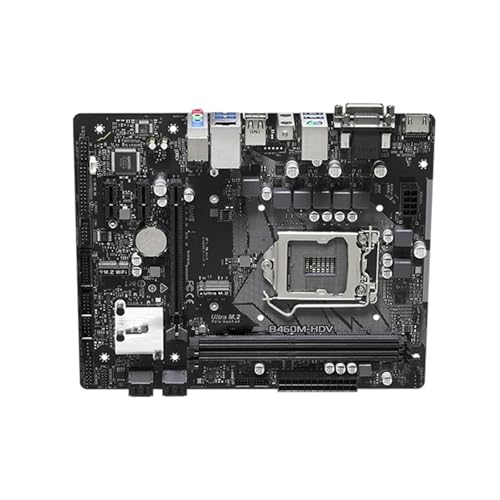 Motherboard Fit for ASRock B460M-HDV Motherboard LGA 1200 Support I9-10900K I7-10700K I5-10600K I3-10100 CPU 2xDDR4 2933 MHz M.2 HDMI MATX Mainboard