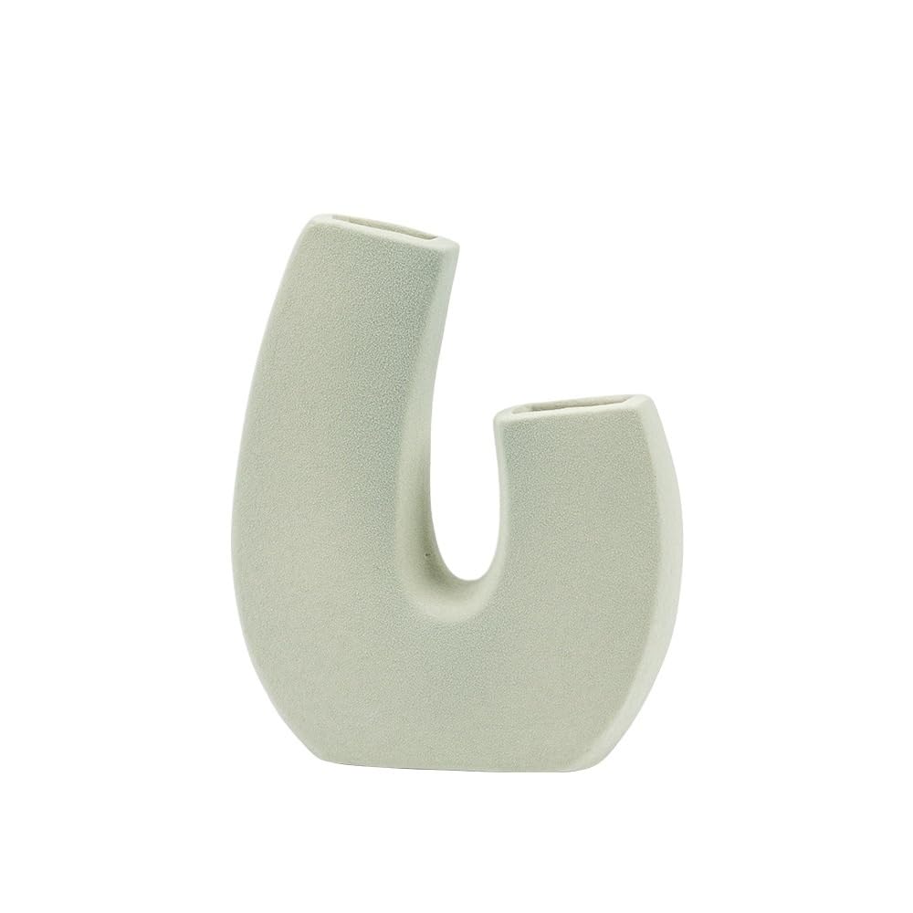 Gfhtrely A Vase Modern Simple Flower Rrangement Small Fresh Ceramic Vase Hotel Home Desktop Decoration Ornaments Flower(A)