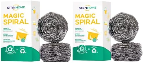 STANHOME Estropajo de Acero Inoxidable Magic Spiral, Nana Quita G...