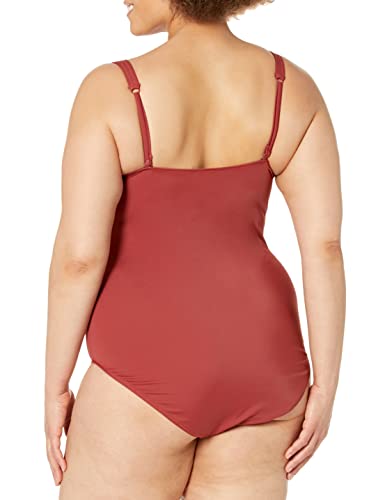 Variante de Amazon Essentials bañador premama Rojo Ladrillo 40