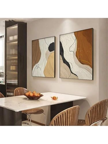 Décoration murale affiche nordique salon toile abstraite colorée 20x30