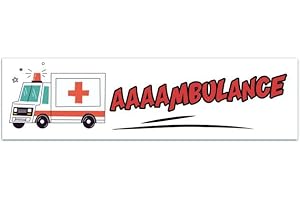 Ambulance Service Sticker Bumper Sticker [02186]