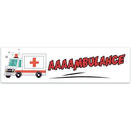 Ambulance Service Sticker Bumper Sticker [02186]