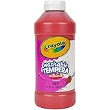 Crayola Artista II Washable Tempera Paint, Red, 16 oz Bottle, Non-Toxic Paint for Classroom Art, Kids Crafts & DIY Projects