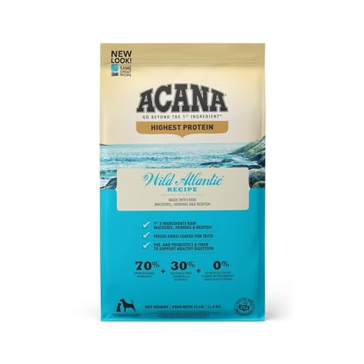 ACANA Highest Protein Grain Free Dry Dog Food Wild Atlantic Recipe 25lb Bag