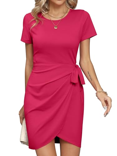 Robe portefeuille pour femme en maille fine plissée de haute qualité