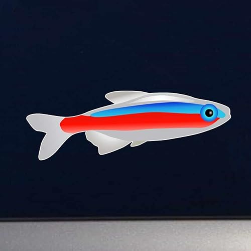 Miniatura 3 de Cardinal Tetra Aquarium Fish - Calcomanía de vinilo para interiores y exteriores, 10 pulgadas, a todo color