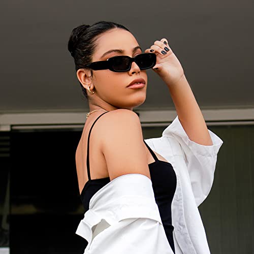 Sunovelties 6 Pack Retro Irregular Rectangle Sunglasses Luxury Palm Eyewear Hawaii Costume Bulk Square Glasses For Unisex Adult #TOP1