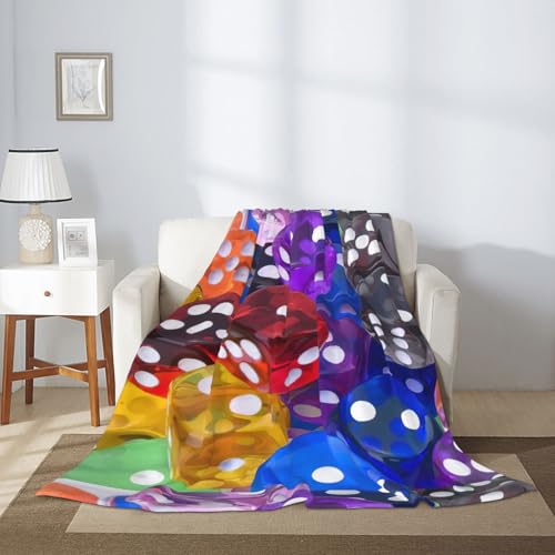 Ensemble de dés imprimés pour lit et canapé : votre couverture douce de camping