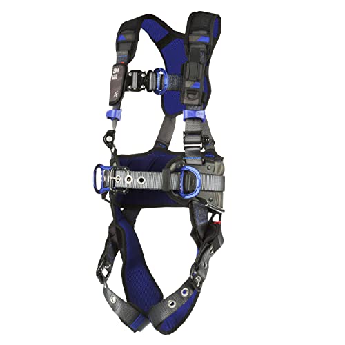 3M 1113175 DBI-SALA ExoFit X300 Comfort Wind Energy Climbing Positioning Safety Harness, Wind Energy Fall Protection, Aluminum Back and Front D-Ring, Leg Tongue Buckle,Quick-Connect Chest Buckle,Small