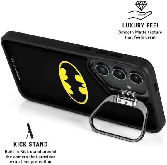 Skinit Kickstand Phone Case Compatible with Galaxy S25 Ultra - Officially Licensed DC Comics Batman Movie 1989 Logo Design