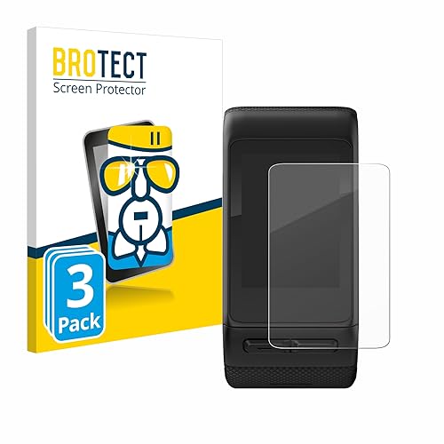 BROTECT Protector Pantalla Cristal para Garmin vivoactive HR Protector Vidrio (3 Unidades) - [Dureza 9H, Anti-Arañazos]