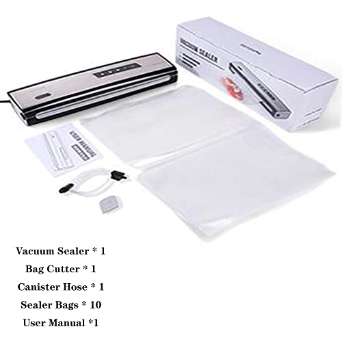 Humsure Vacuum Sealer Machine, Manual Food Vacuum Sealer & Powerful Automatic With Strong Suction & Easy Operation, Compact & Multipurpose Sous Vide Vacuum Sealer For Long-Lasting Food Preservation (Black) #TOP6