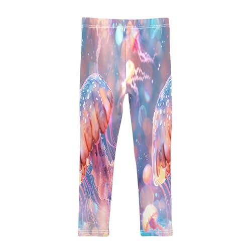 Bolaz Toddler Girls Leggings Printed Yoga Pants Leggings Marine Jellyfish for Kids2
