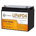 BtrPower 12V 100Ah Mini LiFePO4 Battery with Small Size and Light Weight, Built-in 100A BMS and Grade A Cells, Up to 15000 Cycles & 10-Year Lifespan for RV, Solar, Trolling Motor & Camping.