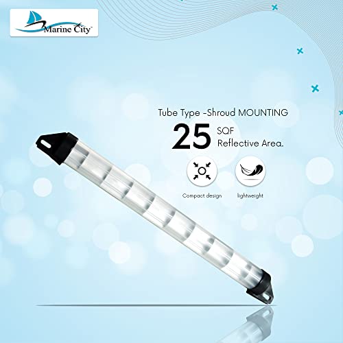 image for MARINE CITY Aluminum Tube Type Radar Reflector for Sailboats 2 x 23 In