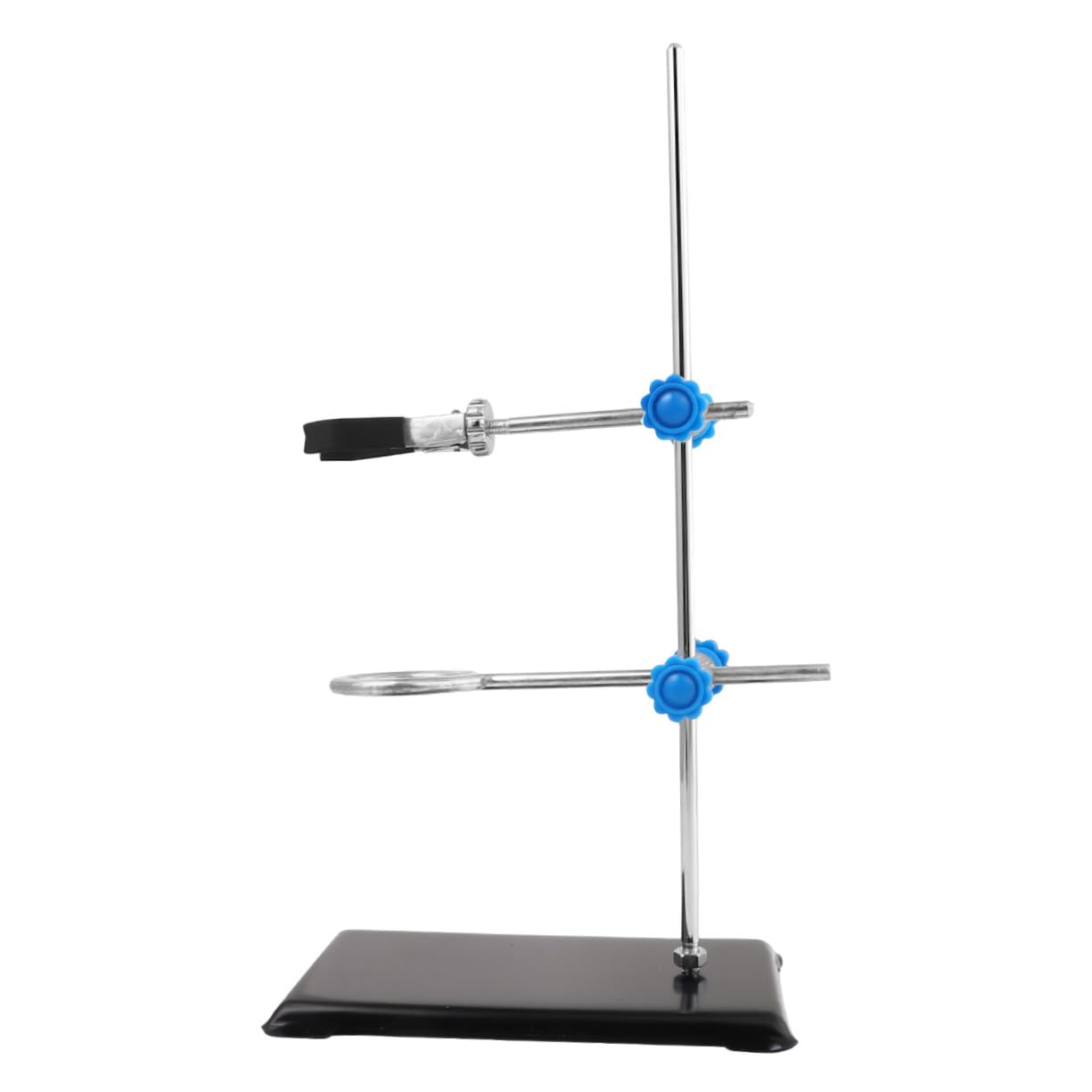 Laborständer aus Eisen 30cm Hoch Tragbarer Experimenteller Stützständer für Chemische Laborversuche Kompakter Kleiner Laborhalter mit Stabilem Metallrahmen