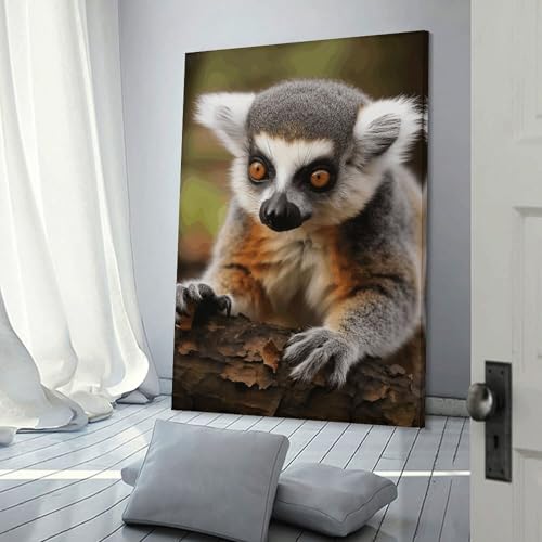Impression d'art mural singe et lémurien pour maison chaleureuse - 3