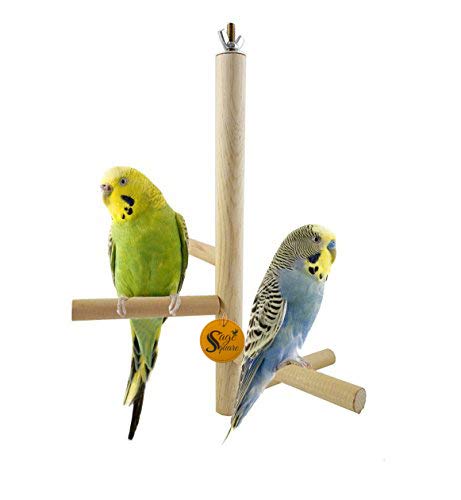 10 Inches / 25.5 cm Natural Wood 4 Stage Playful Climbing Cage Accessory Hanging Perch Bird Stand/Toy (B079S93MLT) Amazon Price History, Amazon Price Tracker