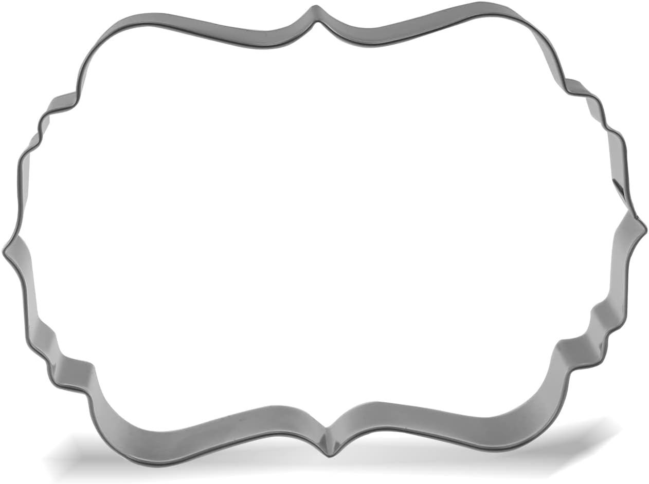 5 inch Plaque Cookie Cutter - Stainless Steel