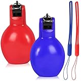 Dingfeiyu 2 Stück Pfeife Sport Handpfeife Wizzball mit Umhängeband, Laute Trillerpfeife Schiedsrichter Trainer Handpfeife Sportunterricht für Trainer, Schiedsrichter, Sportlehrer, Hundetrainer