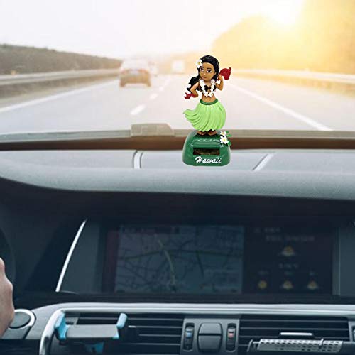 B/A Brinquedos de dança solar para carro, 6 peças de boneca Hula Girl, boneco de painel que balança