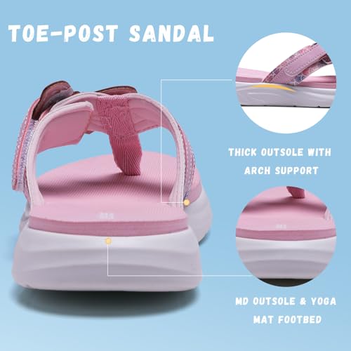 Image of WateLves Girls Flip Flops Non-Slip Casual Thong Sandals Summer Sandal Shoes for Beach Swim Pool (Little Kid /Big Kid)