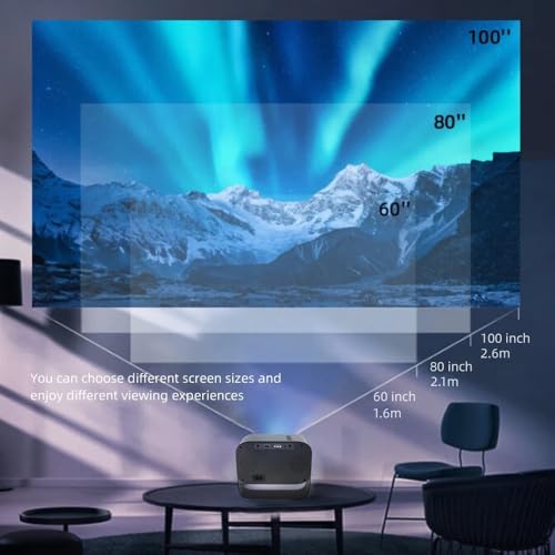 DR.J VisualMagic Q1 Max Rotatable Smart Projector for Home 4K Ultra HD & 1080p Support, 9000L Android 11 WiFi Bluetooth, 720p Native, YouTube... - Image 6